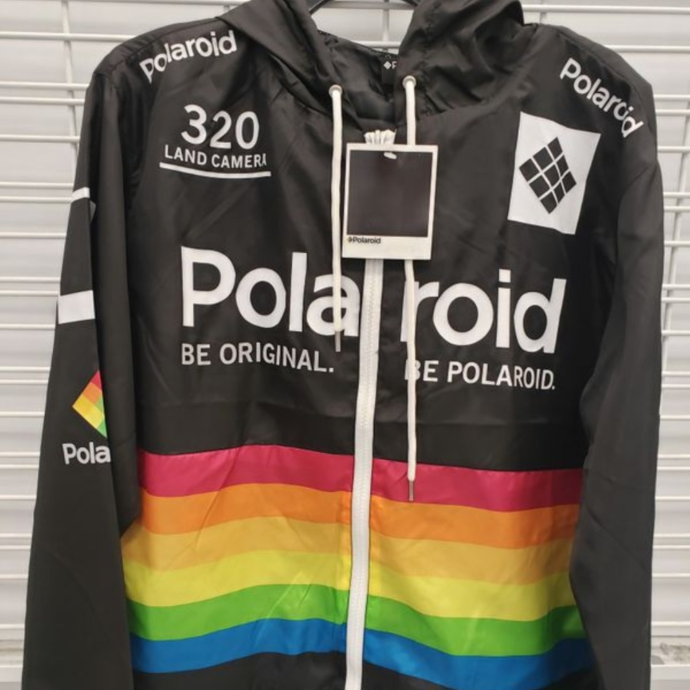 Vintage Style Polaroid Windbreaker